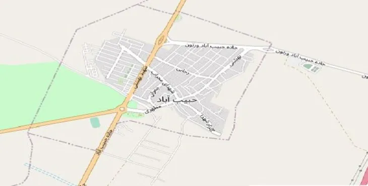 دانلود نقشه شهر حبیب آباد + pdf با کیفیت بالا
