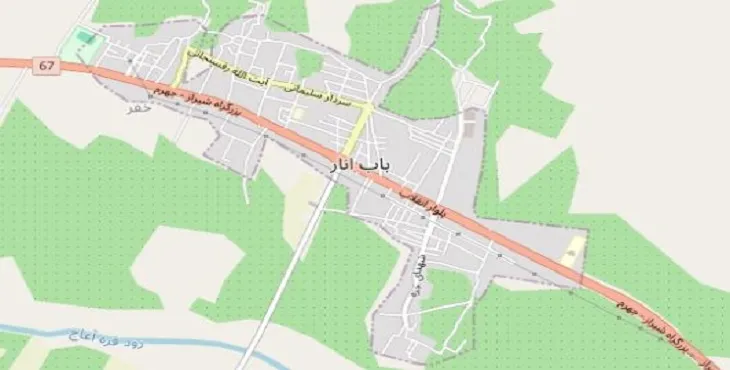 دانلود نقشه شهر باب انار + pdf با کیفیت بالا