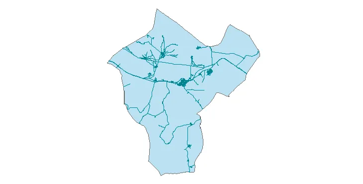 جدیدترین نقشه شیپ فایل راه های شهرستان فریدن + PDF