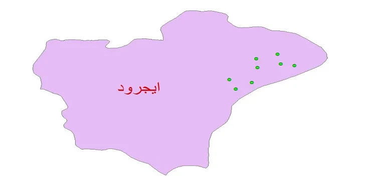 دانلود نقشه شیپ فایل کیفیت آب چاه های شهرستان ایجرود