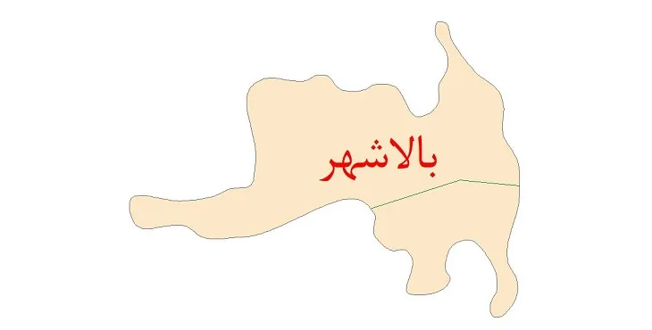 دانلود نقشه شیپ فایل شبکه معابر شهر بالاشهر