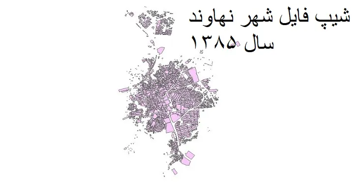 دانلود شیپ فایل بلوک آماری شهر نهاوند