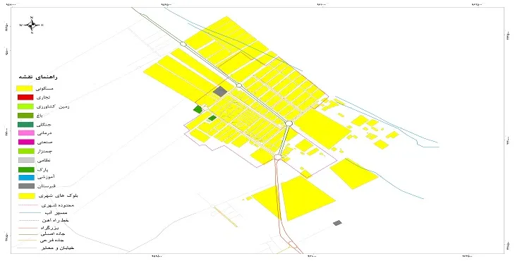 جدیدترین نقشه شهر صفائیه | قابل چاپ + کیفیت بالا