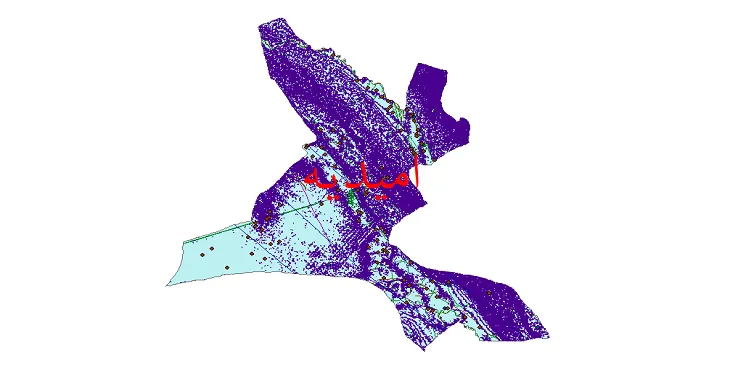 دانلود نقشه های شیپ فایل شهرستان امیدیه + کاملترین لایه GIS