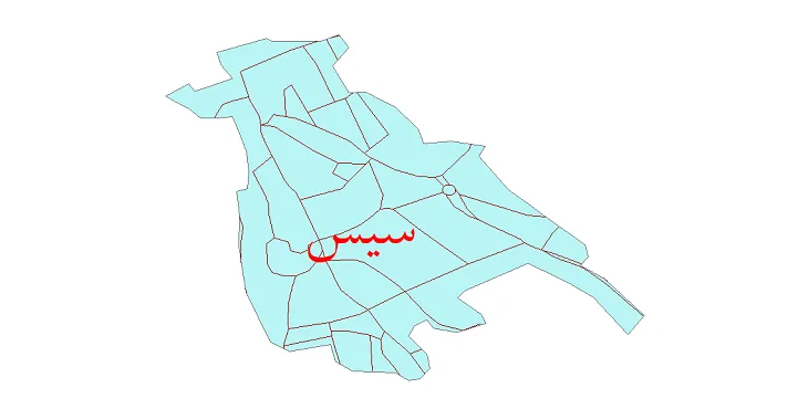 دانلود نقشه شیپ فایل شبکه معابر شهر سیس