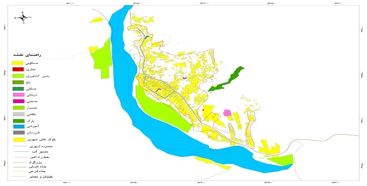 نقشه شیپ فایل (GIS) شهر راسک 1404 + عکس با کیفیت