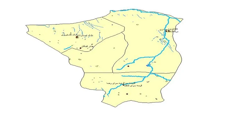 دانلود نقشه های شیپ فایل شهرستان ششتمد + کاملترین لایه GIS