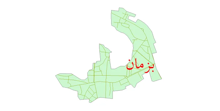 دانلود نقشه شیپ فایل شبکه معابر شهر بزمان