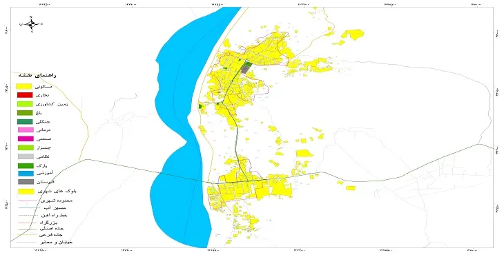 نقشه شیپ فایل (GIS) شهر قصرقند 1404 + عکس با کیفیت