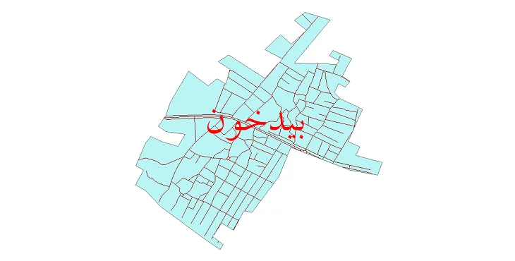 دانلود نقشه شیپ فایل شبکه معابر شهر بیدخون