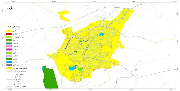 نقشه شیپ فایل (GIS) شهر سیاهکل 1405 + عکس با کیفیت