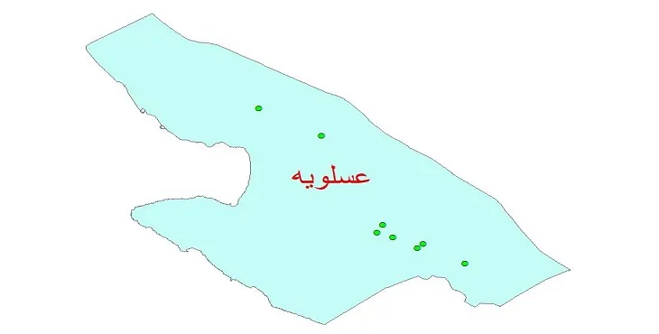 دانلود نقشه شیپ فایل کیفیت آب چاه های شهرستان عسلویه