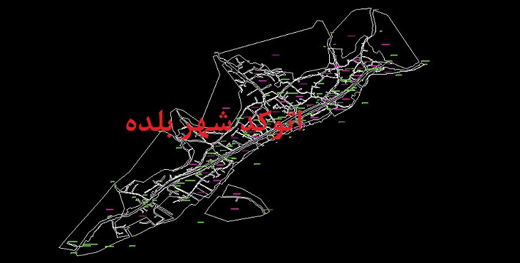 دانلود نقشه اتوکد شهر بلده