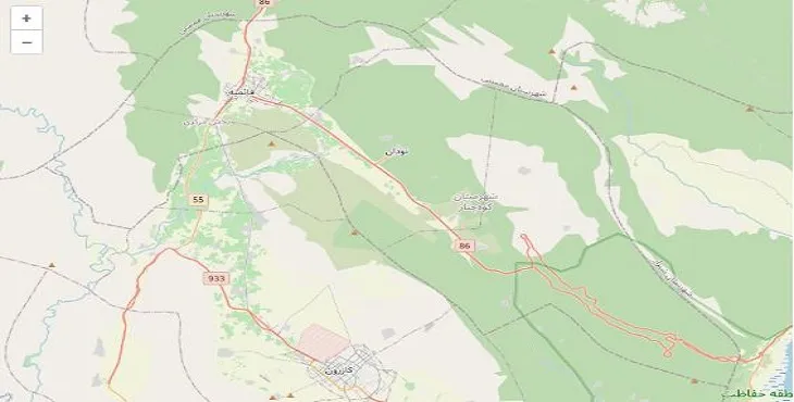 دانلود نقشه شهرستان کوه چنار + pdf با کیفیت بالا