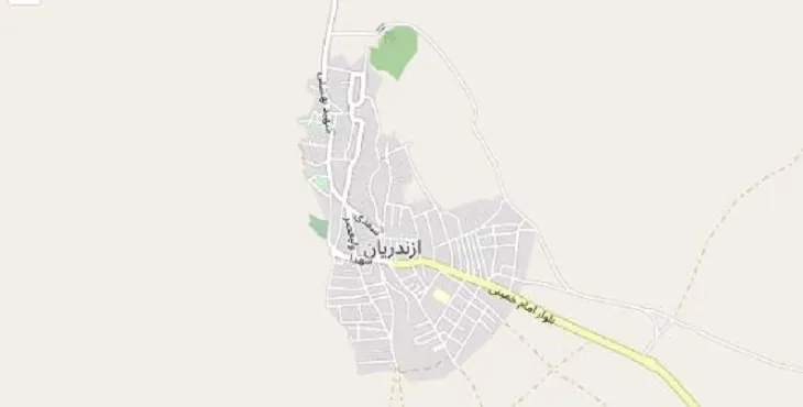 دانلود نقشه شهر ازندریان + pdf با کیفیت بالا