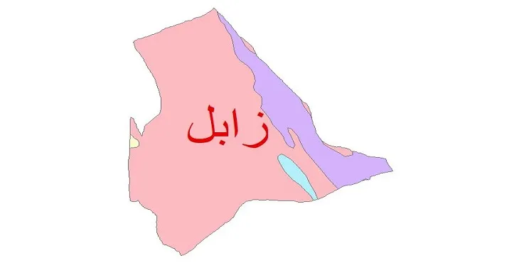 نقشه شیپ فایل (GIS) زمین‌ شناسی شهرستان زابل