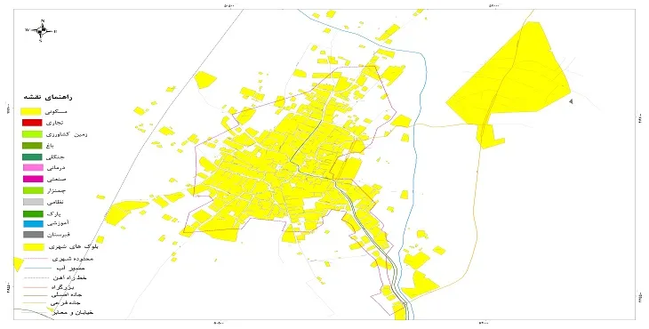 نقشه شیپ فایل (GIS) شهر تیمورلو 1404 + عکس با کیفیت