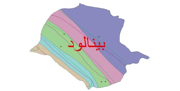 نقشه شیپ فایل اقلیمشناسی شهرستان بینالود + 7 لایه اقلیمی