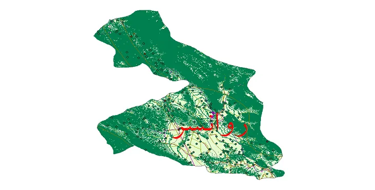 دانلود نقشه های شیپ فایل شهرستان روانسر + کاملترین لایه GIS