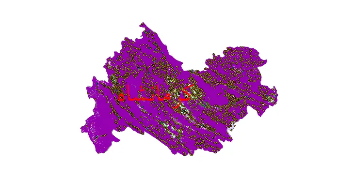 دانلود نقشه های شیپ فایل استان کرمانشاه + کاملترین لایه GIS