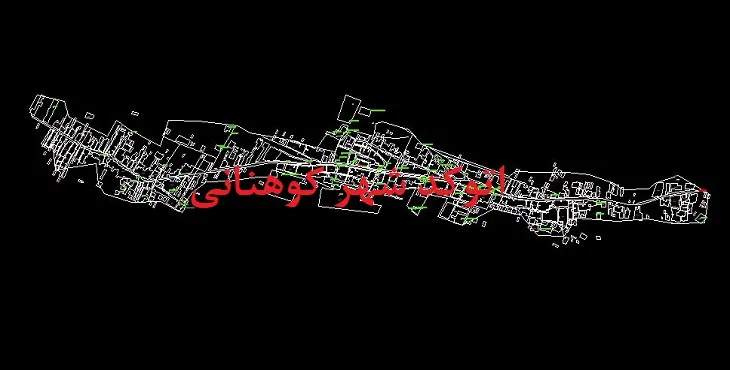دانلود نقشه اتوکد شهر کوهنانی