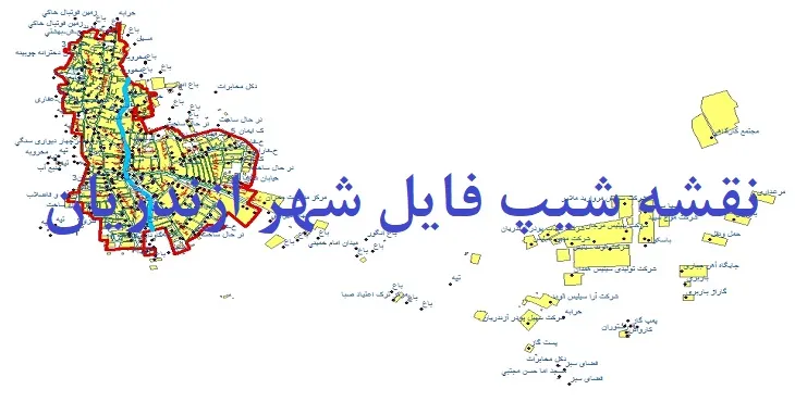 دانلود نقشه های شیپ فایل شهر ازندریان