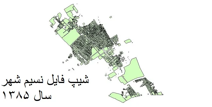 دانلود شیپ فایل بلوک آماری نسیم شهر