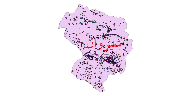 دانلود نقشه جمعیت نقاط شهری و روستایی شهرستان شیروان از سال 1335 تا 1395