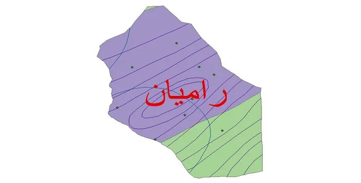 نقشه شیپ‌ فایل اقلیم‌شناسی شهرستان رامیان + 7 لایه اقلیمی