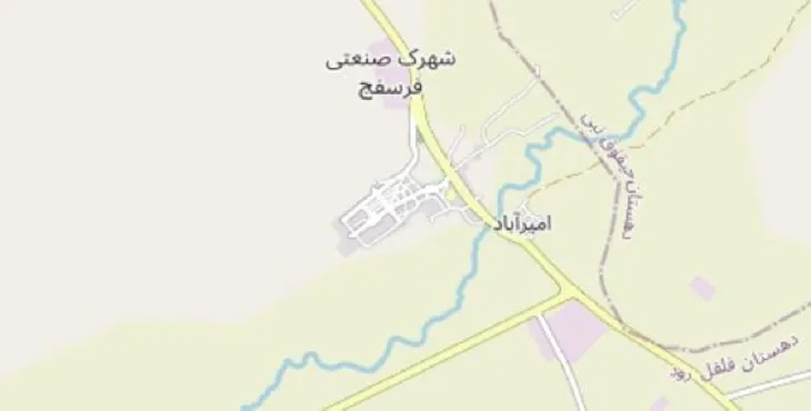 دانلود نقشه شهر فرسفج + pdf با کیفیت بالا