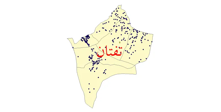 دانلود نقشه شیپ فایل (GIS) تقسیمات سیاسی شهرستان تفتان سال 1400