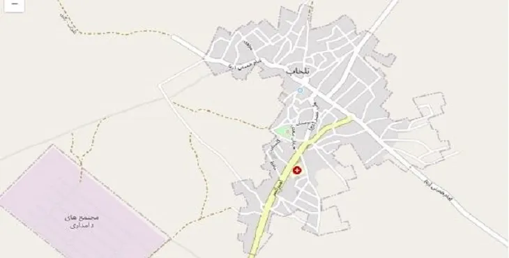 دانلود نقشه شهر تلخاب + pdf با کیفیت بالا