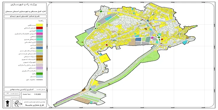دانلود آلبوم نقشه های طرح جامع-تفصیلی شهر دیباج