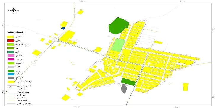 جدیدترین نقشه شهر صالح آباد خراسان رضوی | قابل چاپ + کیفیت بالا