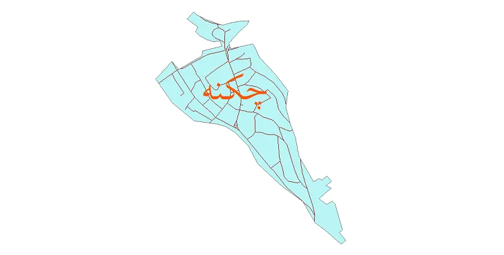 دانلود نقشه شیپ فایل شبکه معابر شهر چکنه