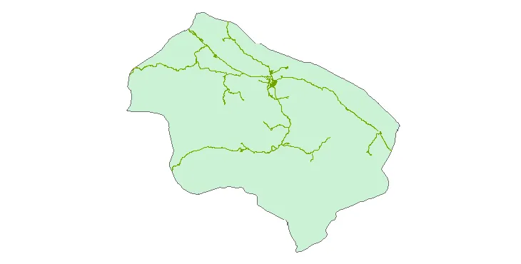 جدیدترین نقشه شیپ فایل راه های شهرستان ملکشاهی + PDF