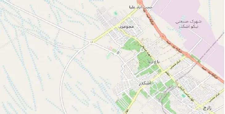دانلود نقشه شهر اشکذر + pdf با کیفیت بالا