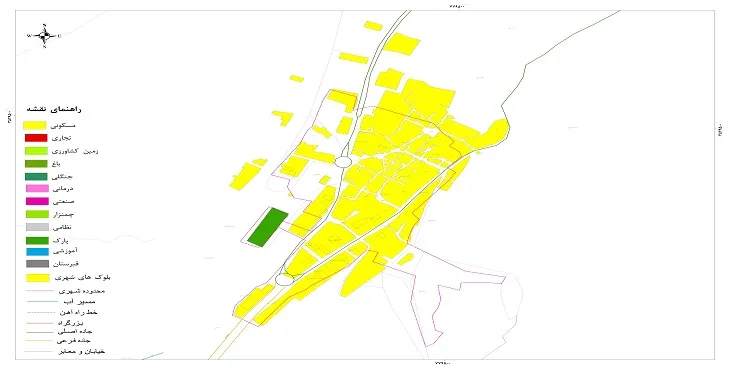 نقشه شیپ فایل (GIS) شهر خضرآباد 1405 + عکس با کیفیت