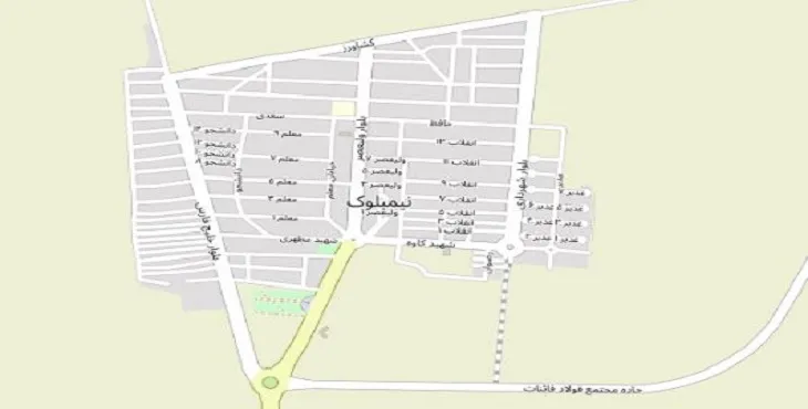 دانلود نقشه شهر نیمبلوک + pdf با کیفیت بالا