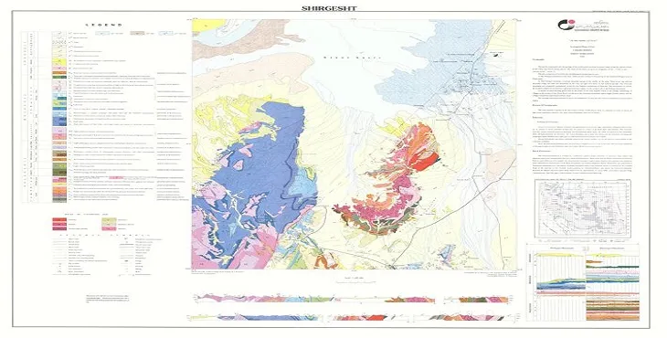 نقشه زمین‌ شناسی محدوده شهری شیرگشت + تصویر با کیفیت بالا