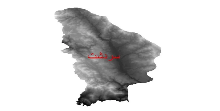 دانلود نقشه دم (DEM) شهرستان سردشت | دقت 30 متر