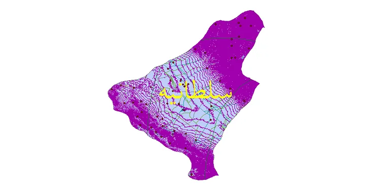 دانلود نقشه های شیپ فایل شهرستان سلطانیه + کاملترین لایه GIS