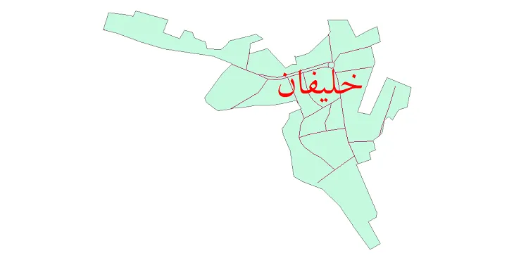 دانلود نقشه شیپ فایل شبکه معابر شهر خلیفان