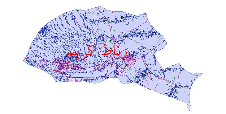 دانلود نقشه های شیپ فایل شهرستان رباط کریم + کاملترین لایه GIS