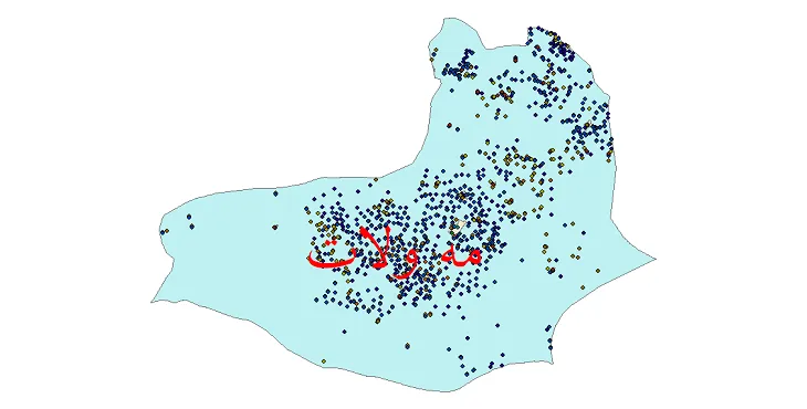 دانلود نقشه جمعیت نقاط شهری و روستایی شهرستان مه ولات از سال 1335 تا 1395