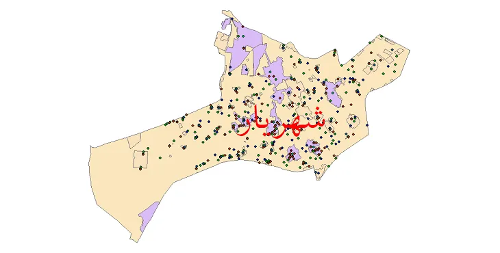 دانلود نقشه جمعیت نقاط شهری و روستایی شهرستان شهریار از سال 1335 تا 1395
