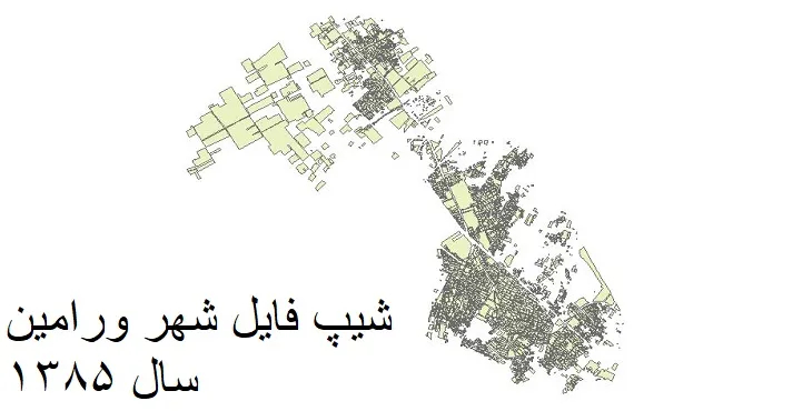 دانلود شیپ فایل بلوک آماری شهر ورامین