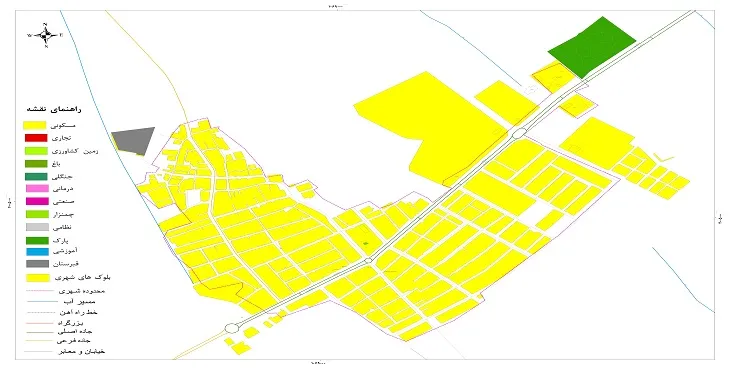 نقشه شیپ فایل (GIS) شهر روداب 1404 + عکس با کیفیت