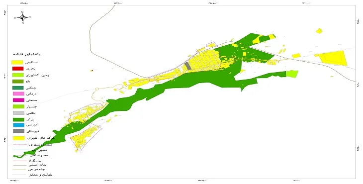 نقشه شیپ فایل (GIS) شهر شهرزو 1404 + عکس با کیفیت