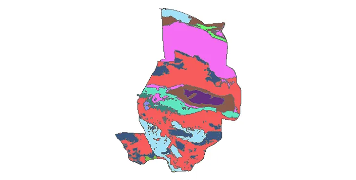 بروزترین نقشه شیپ فایل کاربری اراضی شهرستان اردستان + PDF